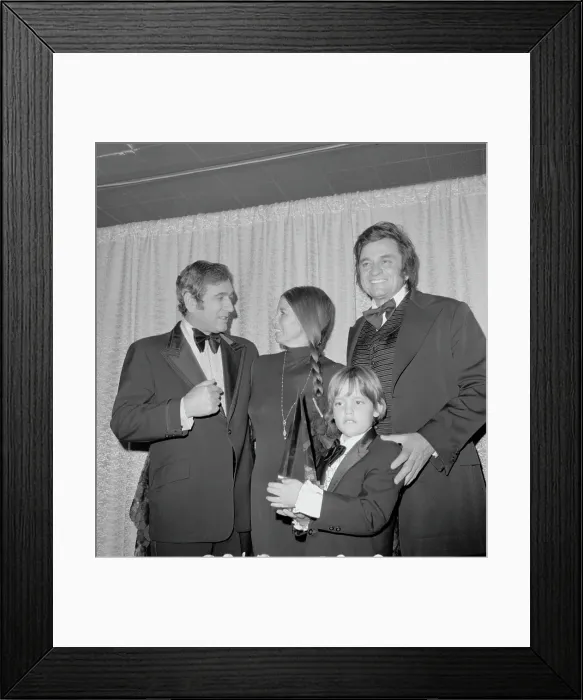 Framed Print : Cash Family At The AMA's Framed Print : Cash Family At The AMA's