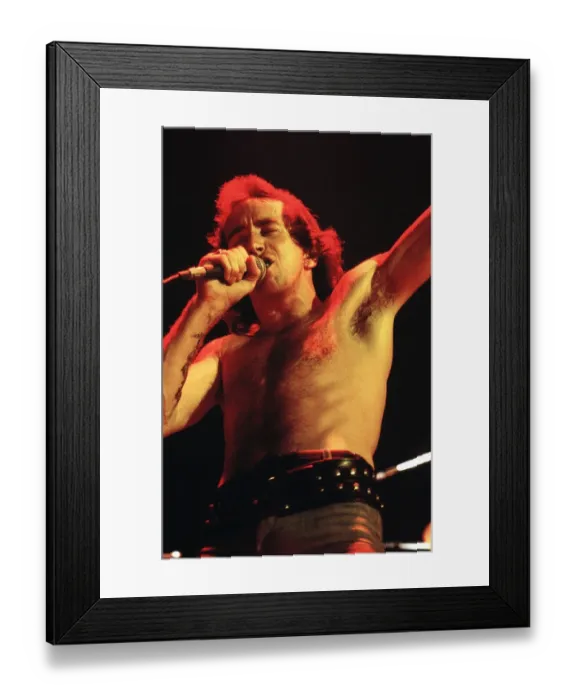 Framed Print : Bon Scott Of AC / DC Framed Print : Bon Scott Of AC / DC