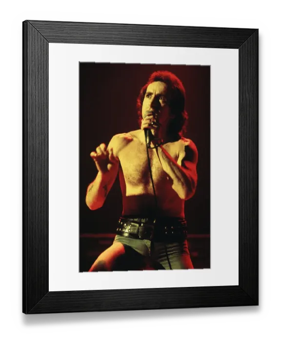 Framed Print : Bon Scott Of AC / DC Framed Print : Bon Scott Of AC / DC