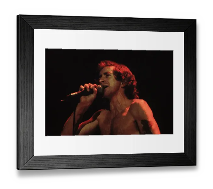 Framed Print : Bon Scott Of AC / DC Framed Print : Bon Scott Of AC / DC