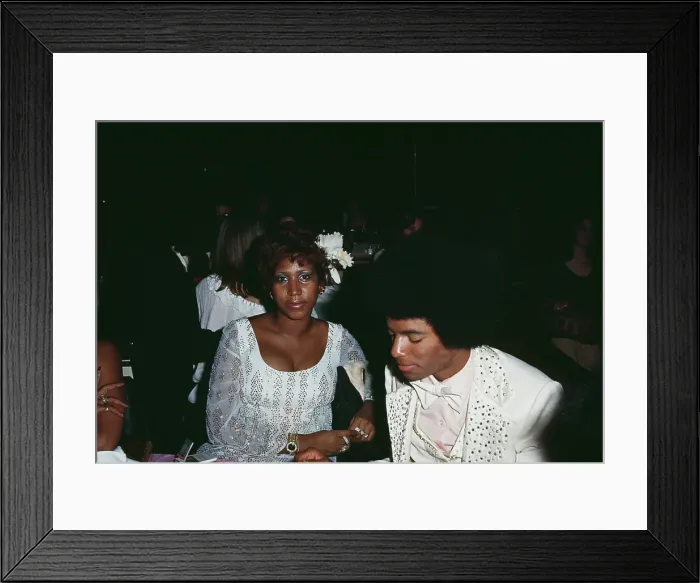 Framed Print : Aretha Franklin and Michael Jackson at the 19th Annual Grammy Awards Framed Print : Aretha Franklin and Michael Jackson at the 19th Annual Grammy Awards