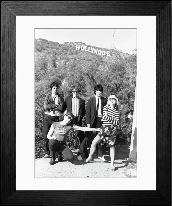 Framed Print : Blondie Portrait Session With Hollywood Sign Framed Print : Blondie Portrait Session With Hollywood Sign