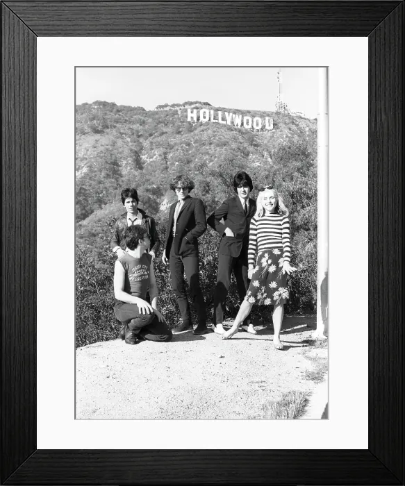 Framed Print : Blondie Portrait Session With Hollywood Sign Framed Print : Blondie Portrait Session With Hollywood Sign