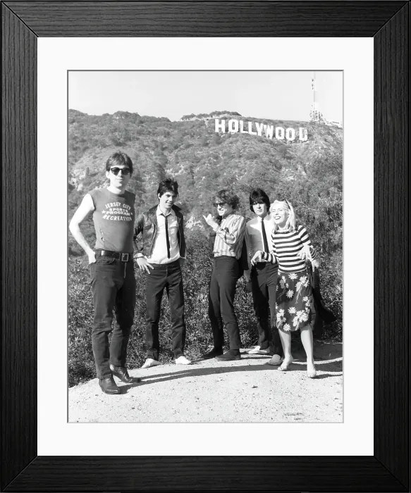 Framed Print : Blondie Portrait Session With The Hollywood Sign Framed Print : Blondie Portrait Session With The Hollywood Sign