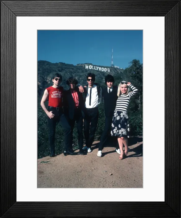 Framed Print : Blondie Portrait Session With The Hollywood Sign Framed Print : Blondie Portrait Session With The Hollywood Sign
