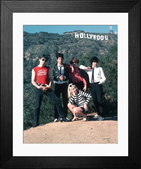 Framed Print : Blondie Portrait Session With The Hollywood Sign Framed Print : Blondie Portrait Session With The Hollywood Sign