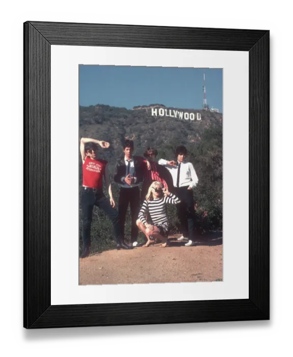 Framed Print : Blondie Portrait Session With The Hollywood Sign Framed Print : Blondie Portrait Session With The Hollywood Sign