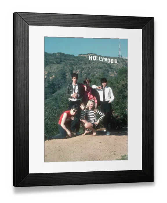 Framed Print : Blondie Portrait Session With The Hollywood Sign Framed Print : Blondie Portrait Session With The Hollywood Sign