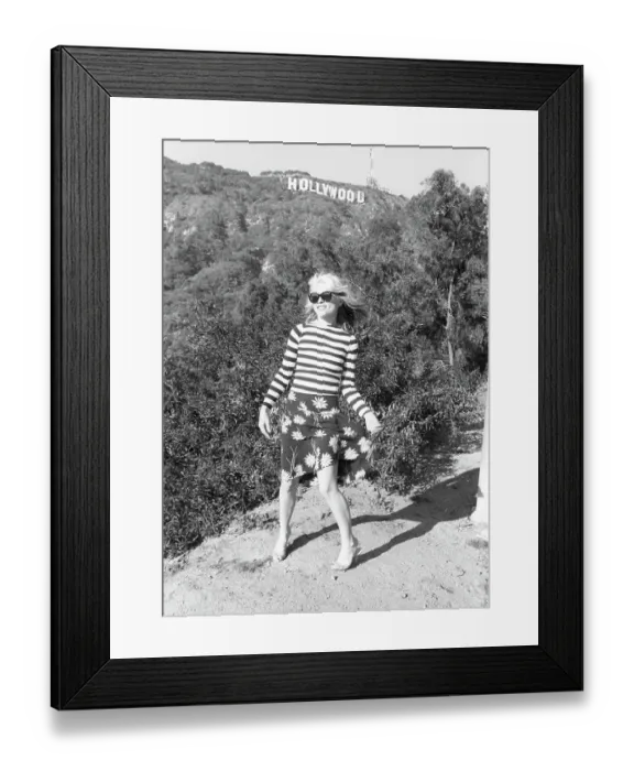 Framed Print : Blondie Portrait Session At The Hollywood Sign Framed Print : Blondie Portrait Session At The Hollywood Sign