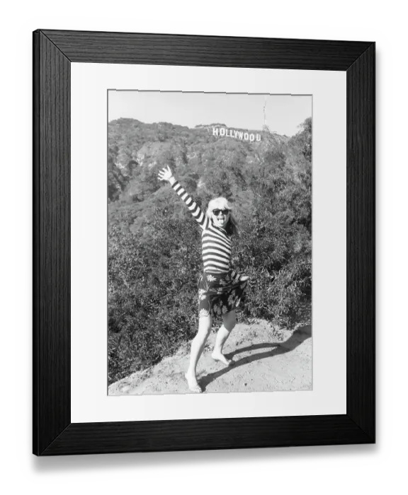 Framed Print : Blondie Portrait Session At The Hollywood Sign Framed Print : Blondie Portrait Session At The Hollywood Sign