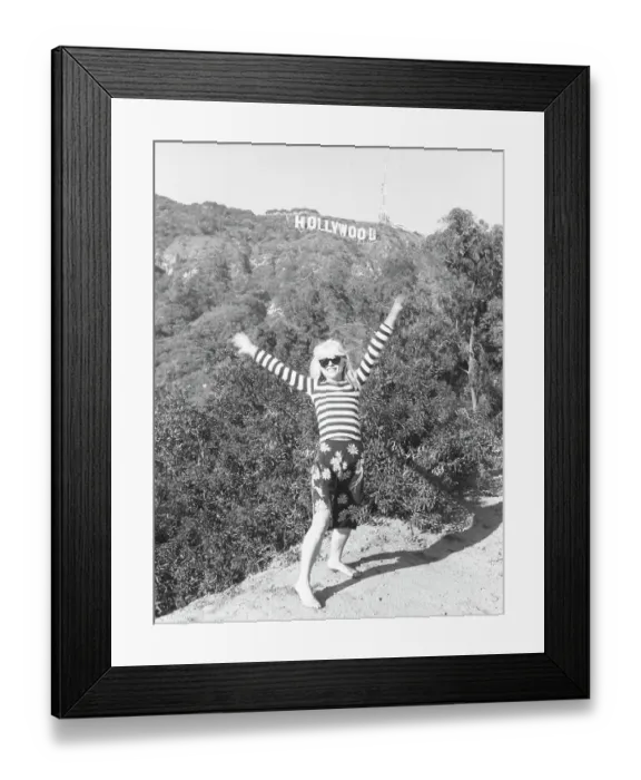 Framed Print : Blondie Portrait Session At The Hollywood Sign Framed Print : Blondie Portrait Session At The Hollywood Sign