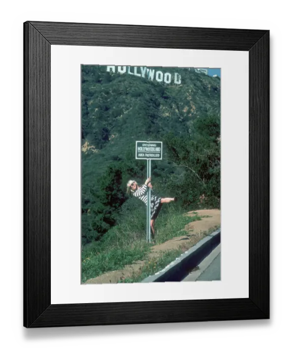 Framed Print : Blondie Portrait Session At The Hollywood Sign Framed Print : Blondie Portrait Session At The Hollywood Sign