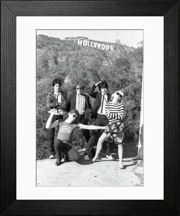 Framed Print : Blondie Portrait Session With Hollywood Sign Framed Print : Blondie Portrait Session With Hollywood Sign