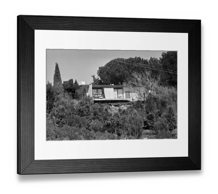 Framed Print : Jack Nicholson's Mulholland Drive Property, 1977 Framed Print : Jack Nicholson's Mulholland Drive Property, 1977