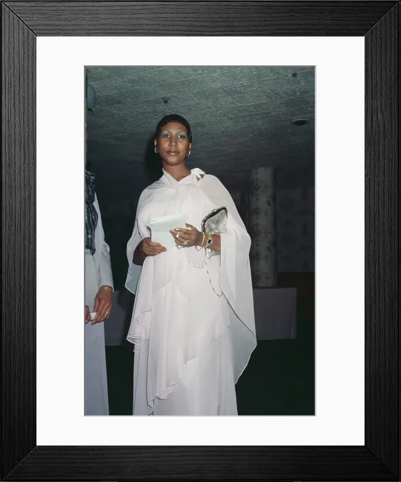 Framed Print : Aretha Franklin's 35th Birthday Party Framed Print : Aretha Franklin's 35th Birthday Party