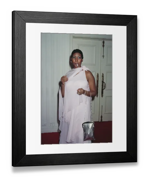 Framed Print : Aretha Franklin's 35th Birthday Party Framed Print : Aretha Franklin's 35th Birthday Party