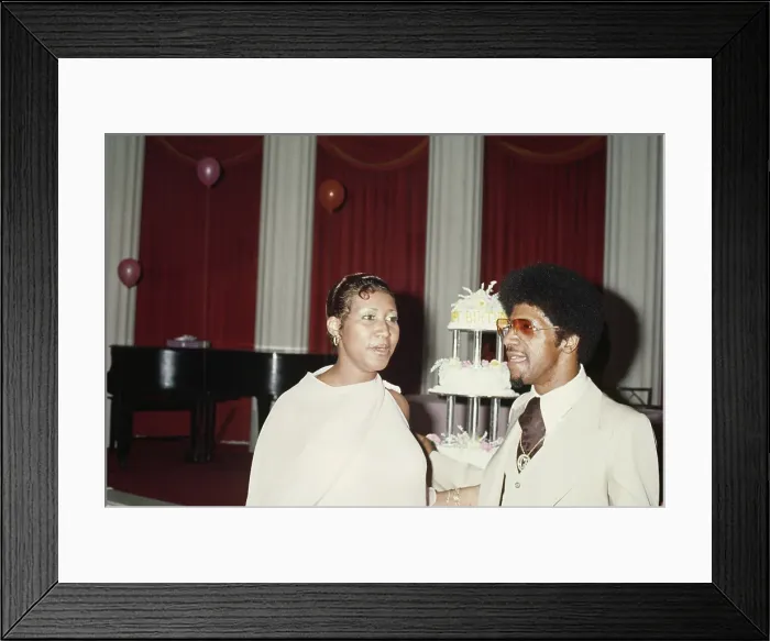Framed Print : Aretha Franklin's 35th Birthday Party Framed Print : Aretha Franklin's 35th Birthday Party
