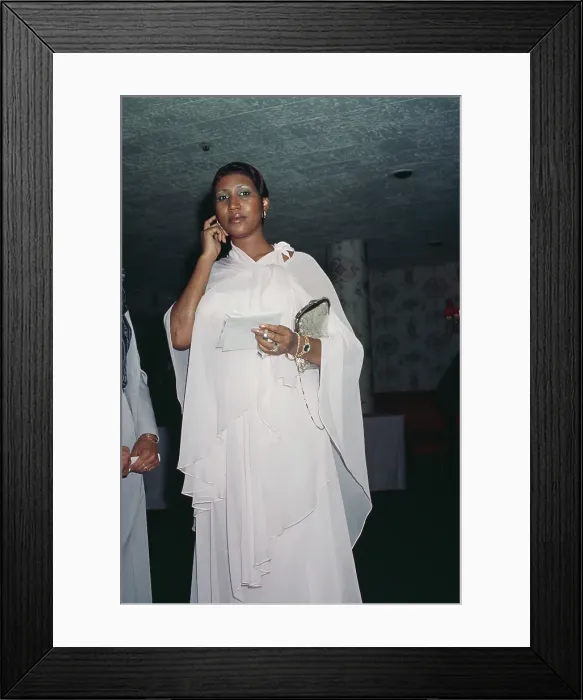 Framed Print : Aretha Franklin's 35th Birthday Party Framed Print : Aretha Franklin's 35th Birthday Party