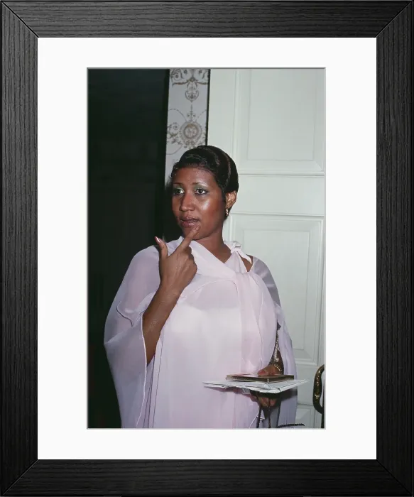 Framed Print : Aretha Franklin's 35th Birthday Party Framed Print : Aretha Franklin's 35th Birthday Party