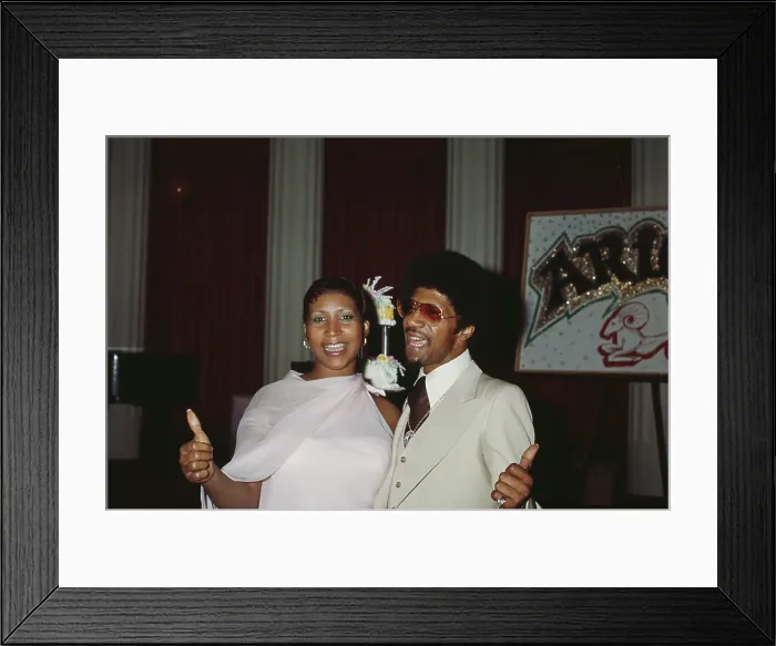 Framed Print : Aretha Franklin's 35th Birthday Party Framed Print : Aretha Franklin's 35th Birthday Party