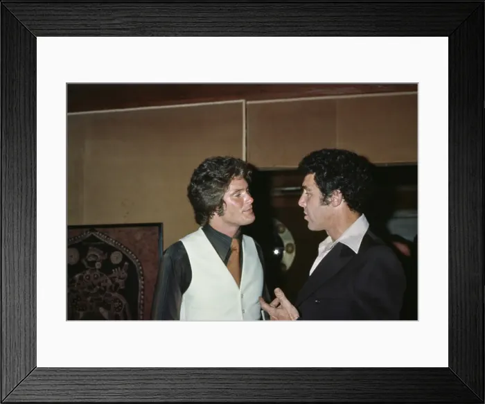 Framed Print : David Hasselhoff Attends Pips Disco And Backgammon Club Framed Print : David Hasselhoff Attends Pips Disco And Backgammon Club