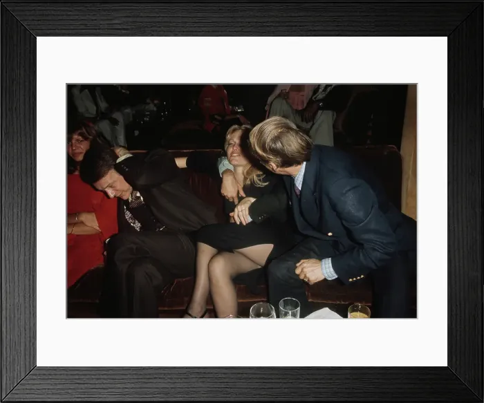 Framed Print : Edward Mallory Attends Pips Disco And Backgammon Club Framed Print : Edward Mallory Attends Pips Disco And Backgammon Club