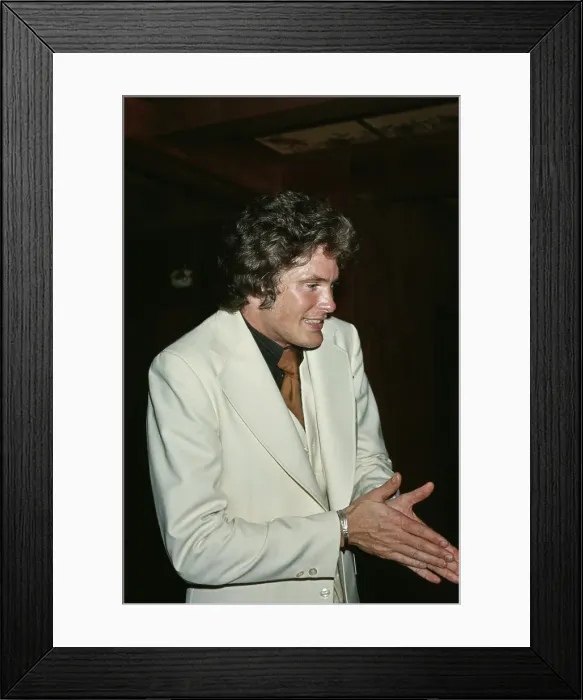 Framed Print : David Hasselhoff Attends Pips Disco And Backgammon Club Framed Print : David Hasselhoff Attends Pips Disco And Backgammon Club