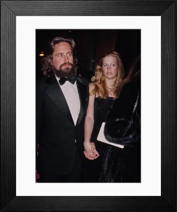 Framed Print : Michael Douglas and Diandra Luker Framed Print : Michael Douglas and Diandra Luker