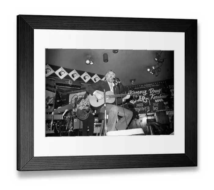 Framed Print : Kenny Rogers Performing at the Palomino