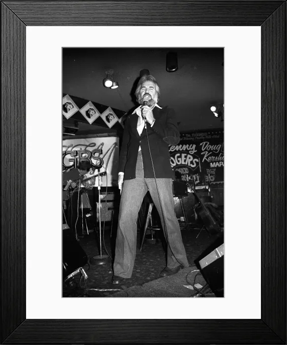 Framed Print : Kenny Rogers Performing at the Palomino Framed Print : Kenny Rogers Performing at the Palomino