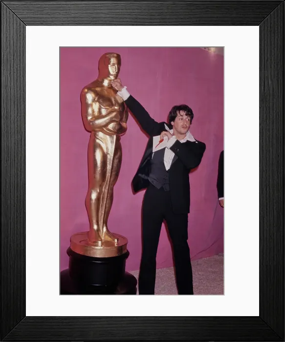 Framed Print : 49th Academy Awards - Press Room
