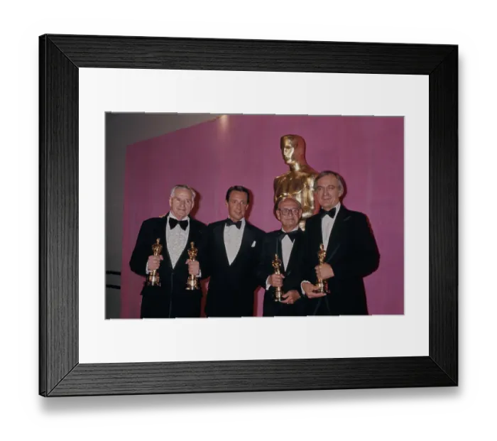 Framed Print : 49th Academy Awards - Press Room