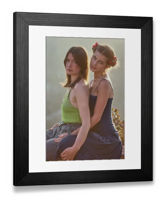 Framed Print : Brigitte Tocki & Nastassja Kinski, 1980 Framed Print : Brigitte Tocki & Nastassja Kinski, 1980