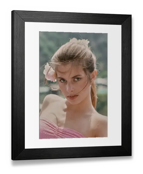 Framed Print : Nastassja Kinski, German Fashion Model & Actress