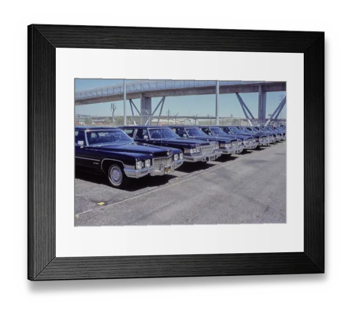 Framed Print : Various Cadillacs, 1977 Framed Print : Various Cadillacs, 1977