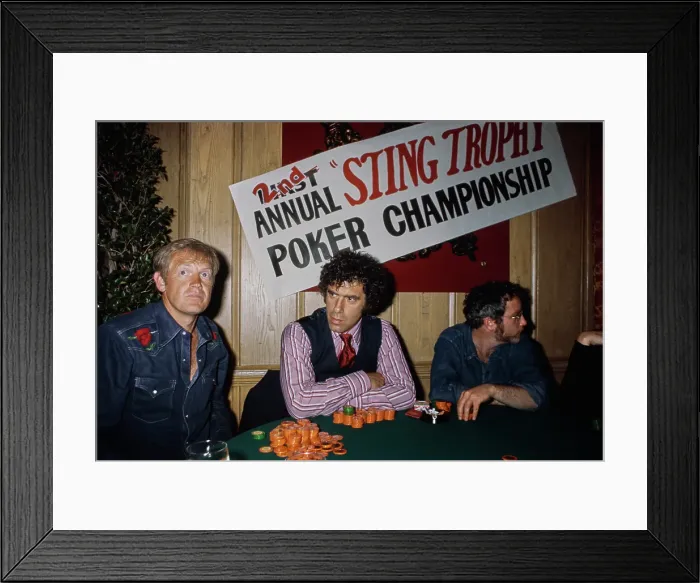 Framed Print : Sting Trophy Poker Championship