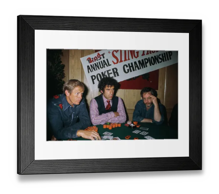 Framed Print : Sting Trophy Poker Championship Framed Print : Sting Trophy Poker Championship