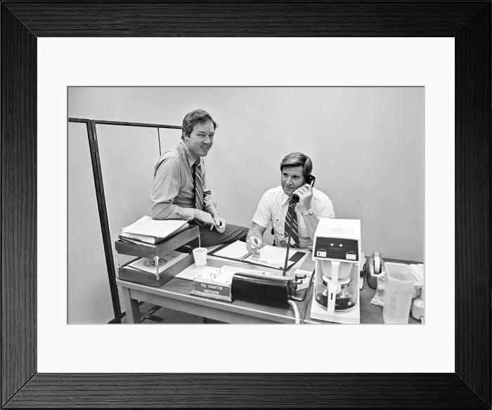 Framed Print : John Rosenbrock & Philip Vannatter, LAPD Detectives Framed Print : John Rosenbrock & Philip Vannatter, LAPD Detectives