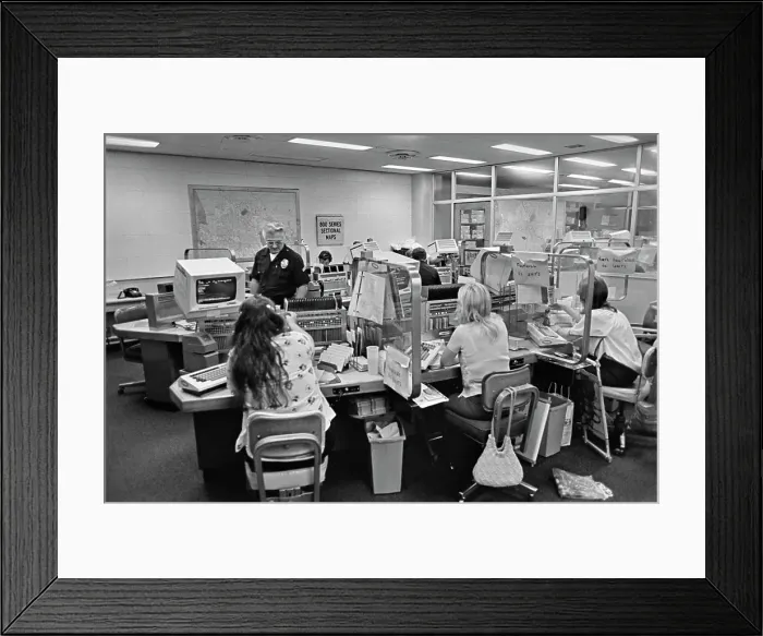 Framed Print : LAPD West Valley Station Dispatch Room, Reseda, San Fernando Valley, LA Framed Print : LAPD West Valley Station Dispatch Room, Reseda, San Fernando Valley, LA