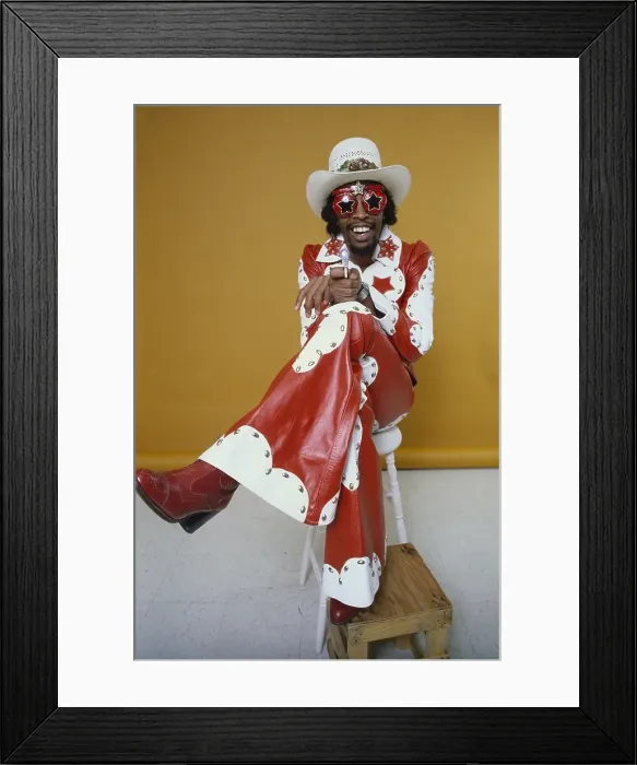 Framed Print : June 4, 1977, Los Angeles, Bootsy Collins Framed Print : June 4, 1977, Los Angeles, Bootsy Collins