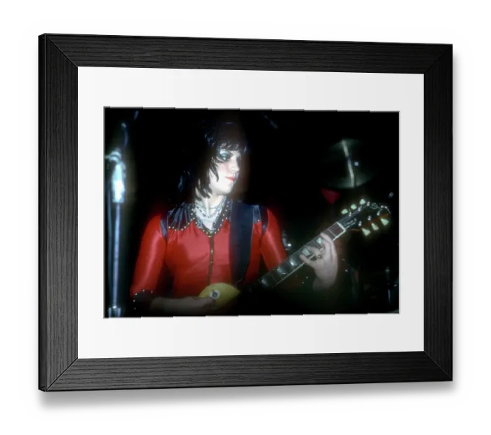 Framed Print : Guitarist Joan Jett of the rock band The Runaways Framed Print : Guitarist Joan Jett of the rock band The Runaways
