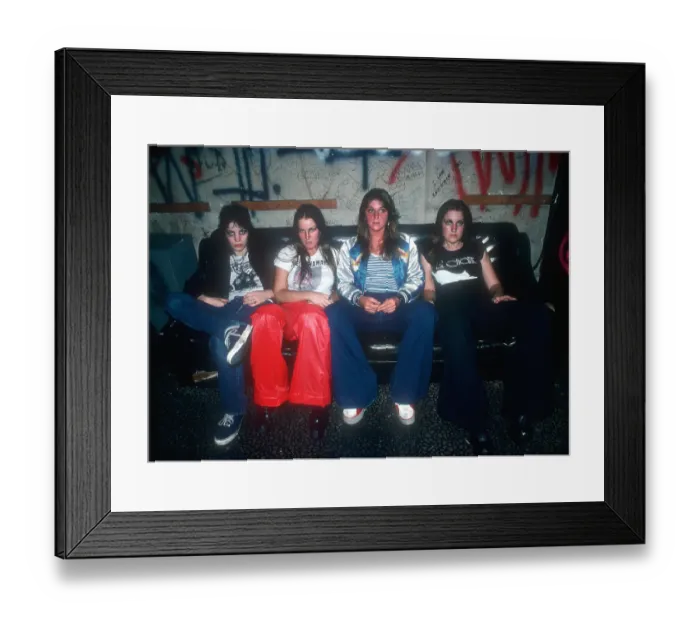 Framed Print : Rock band The Runaways Framed Print : Rock band The Runaways