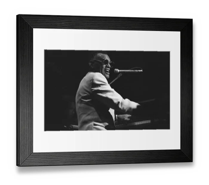 Framed Print : Ray Charles Performing Framed Print : Ray Charles Performing