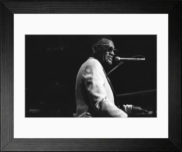 Framed Print : Ray Charles Performing Framed Print : Ray Charles Performing