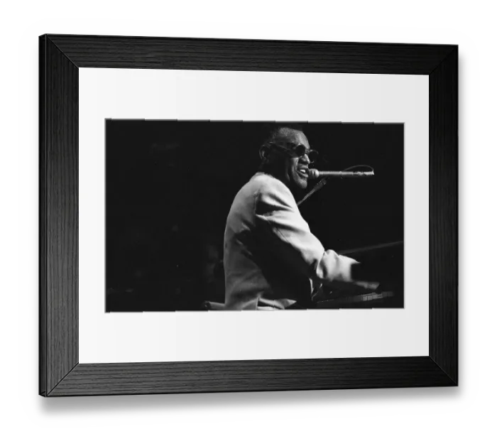 Framed Print : Ray Charles Performing Framed Print : Ray Charles Performing