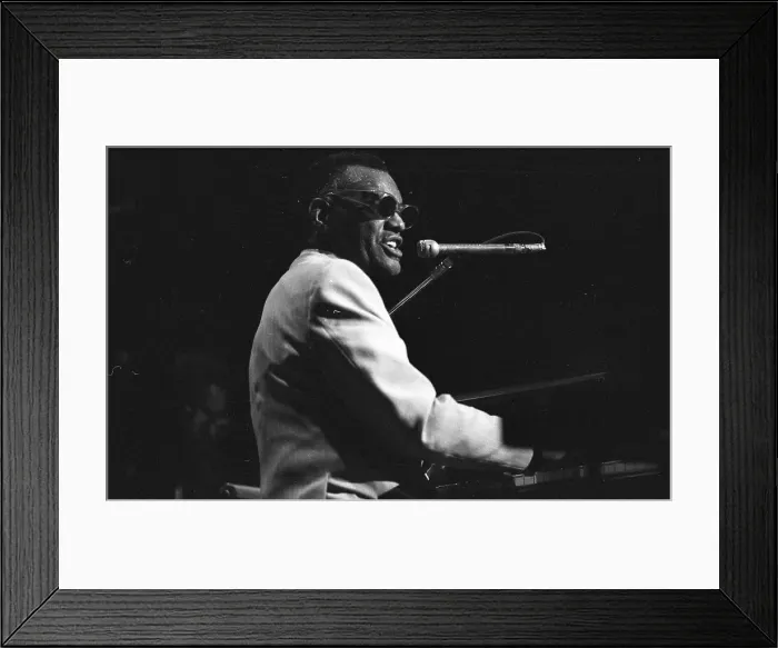 Framed Print : Ray Charles Performing Framed Print : Ray Charles Performing