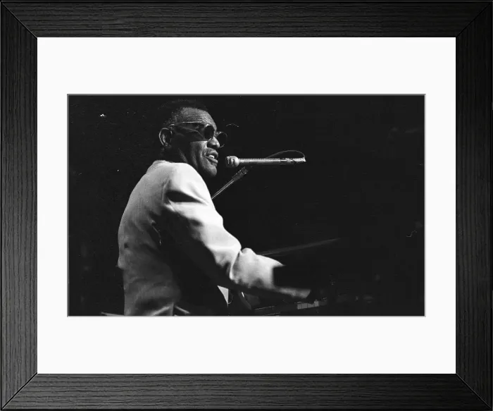 Framed Print : Ray Charles Performing Framed Print : Ray Charles Performing