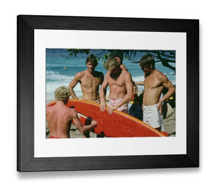 Framed Print : Big Wednesday Location Shoot, Hawaii Framed Print : Big Wednesday Location Shoot, Hawaii