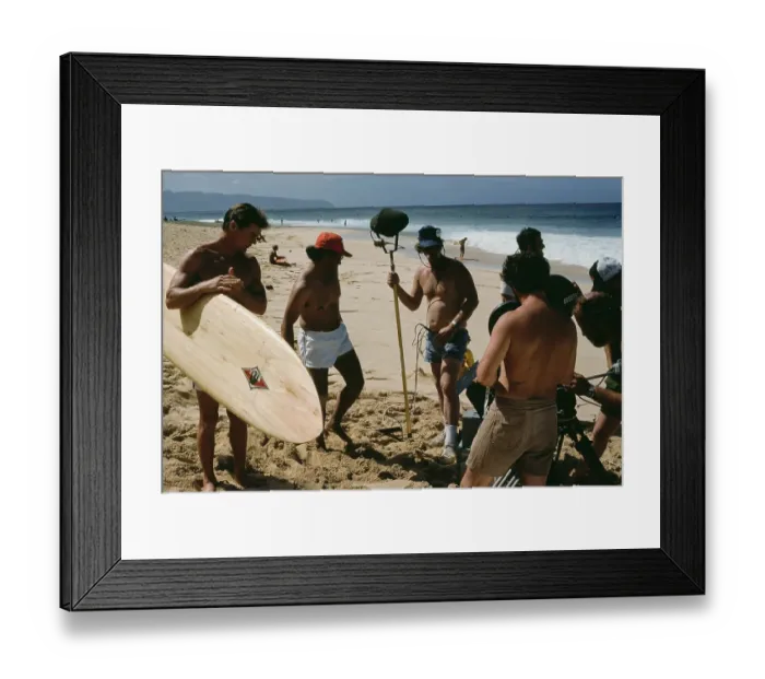 Framed Print : Big Wednesday Location Shoot, Hawaii Framed Print : Big Wednesday Location Shoot, Hawaii
