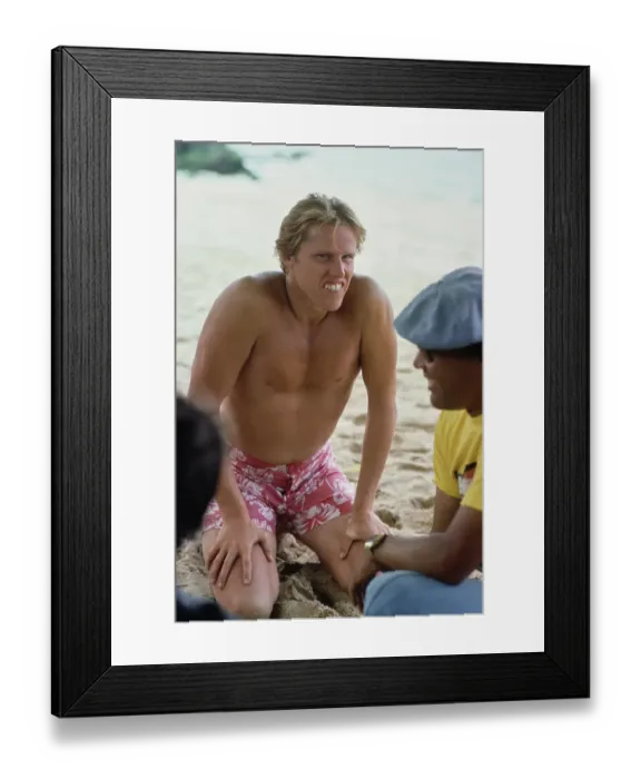 Framed Print : Big Wednesday Location Shoot, Hawaii Framed Print : Big Wednesday Location Shoot, Hawaii